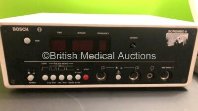 Mixed Lot Including 1 x GE MAC 5000 ECG Machine, 1 x Shrewsbury SM3372 Ultrasound 2, 1 x Shrewsbury, 1 x AWQ-105 Pro Tens Machine, 1 x Nellcor OxiMax N-560 and 1 x Bosch Sonomed 5 (All Spares-Repairs) - 2