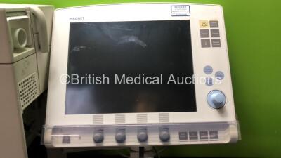 Maquet Servo-i Ventilator with 1 x Maquet 6449701 Monitor (Draws Power But does Not Power Up due to Damaged Pin-See Photo) *SN VEN08418158, 137900* - 3