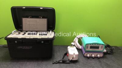 Mixed Lot Including 1 x Nippy Thomas Ventilator Unit (Powers Up) 1 x LiDCO Plus Flow Regulator (Powers Up) 1 x Respironics Whisper Flow 2 CPAP Unit with 1 x AC Power Supply (Powers Up)