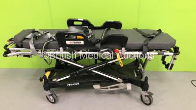 Ferno Pegasus Ambulance Stretcher with Mattress (Hydraulics Tested Working) *S/N PEG-6374*