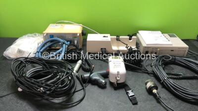 Mixed Lot Including 1 x Micro Tech Footman Dental Drive Unit with 1 x Handpiece and Various Replacement Filters (Powers Up) 1 x LiDCO + Plus Flow Regulator (Powers Up) 1 x Welch Allyn 767 Series Wall Mounted Ophthalmoscope with 2 x Attachments (Powers Up)