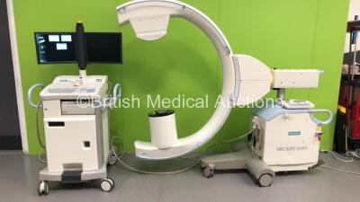 Siemens Arcadis Orbic Mobile C-Arm with Dual Flat Screen Image Intensifiers Model 10143407 *Mfd 2009* (Powers Up with Error - See Pictures - Key Included) ***IR237***