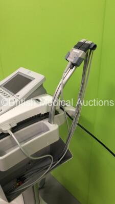 GE MAC3500 ECG Machine on Stand with 1 x 10-Lead ECG Leads (Draws Power - Blank Screen) - 3