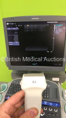 Siemens Acuson S2000 Flat Screen Ultrasound Scanner Model 10041461 *S/N 202991* **Mfd 12/2010** Software Version 400.1.031 with 6 x Transducers / Probes (14L5, 9L4, 4C1 *Mfd 2010* , EC9-4 *Mfd 2010*, 6C2 and 4C1 *Mfd 2010) (Powers Up) ***IR239*** - 12