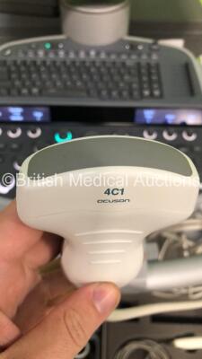 Siemens Acuson S2000 Flat Screen Ultrasound Scanner Model 10041461 *S/N 202991* **Mfd 12/2010** Software Version 400.1.031 with 6 x Transducers / Probes (14L5, 9L4, 4C1 *Mfd 2010* , EC9-4 *Mfd 2010*, 6C2 and 4C1 *Mfd 2010) (Powers Up) ***IR239*** - 14