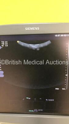 Siemens Acuson S2000 Flat Screen Ultrasound Scanner Model 10041461 *S/N 202991* **Mfd 12/2010** Software Version 400.1.031 with 6 x Transducers / Probes (14L5, 9L4, 4C1 *Mfd 2010* , EC9-4 *Mfd 2010*, 6C2 and 4C1 *Mfd 2010) (Powers Up) ***IR239*** - 19