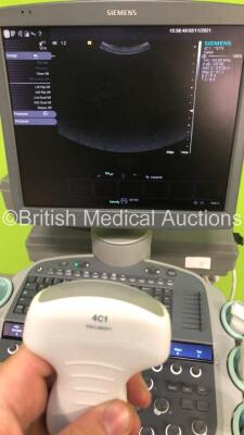 Siemens Acuson S2000 Flat Screen Ultrasound Scanner Model 10041461 *S/N 202991* **Mfd 12/2010** Software Version 400.1.031 with 6 x Transducers / Probes (14L5, 9L4, 4C1 *Mfd 2010* , EC9-4 *Mfd 2010*, 6C2 and 4C1 *Mfd 2010) (Powers Up) ***IR239*** - 24