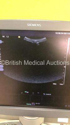 Siemens Acuson S2000 Flat Screen Ultrasound Scanner Model 10041461 *S/N 202991* **Mfd 12/2010** Software Version 400.1.031 with 6 x Transducers / Probes (14L5, 9L4, 4C1 *Mfd 2010* , EC9-4 *Mfd 2010*, 6C2 and 4C1 *Mfd 2010) (Powers Up) ***IR239*** - 25