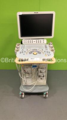 Philips HD11XE Flatscreen Ultrasound Scanner *S/N US20670361* **Mfd 02/2006** with 3 x Transducers / Probes (S4-2, S8-3 and C8-5), Mitsubishi MD3000 Video Cassette Recorder and Sony UP-D895MD Colour Video Printer (HDD REMOVED - Missing Dials-Monitor Loose