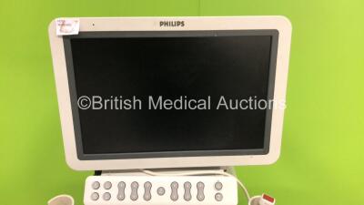 Philips HD11XE Flatscreen Ultrasound Scanner *S/N US20670361* **Mfd 02/2006** with 3 x Transducers / Probes (S4-2, S8-3 and C8-5), Mitsubishi MD3000 Video Cassette Recorder and Sony UP-D895MD Colour Video Printer (HDD REMOVED - Missing Dials-Monitor Loose - 2