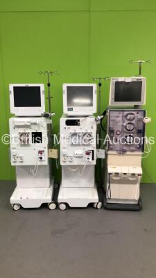 2 x B-Braun Dialog+ Dialysis Machines (Spares and Repairs) and 1 x Fresenius Medical Care 5008 Dialysis Machine (Draws Power - Blank Screen)