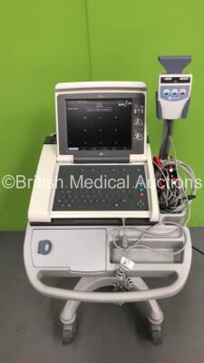 GE MAC 5500 ECG Machine on Stand with 10 Lead ECG Leads (Powers Up) - 2