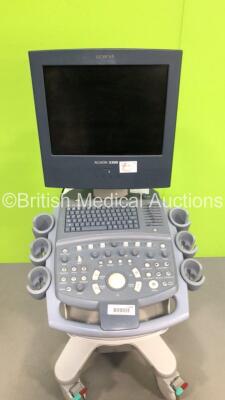 Siemens Acuson X300 Flat Screen Ultrasound Scanner Model 10037409 *S/N 312108* **Mfd 04/2008** Mitsubishi P93D Printer (HDD REMOVED) ***IR238*** - 2