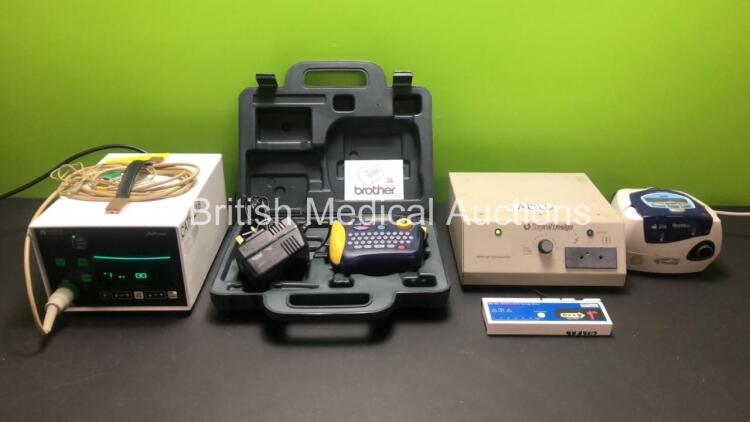 Mixed Lot Including 1 x ResMed S8 Escape CPAP, 1 x Surgical Design Bipolar Coagulator, 1 x Graseby MS 16A Hourly Rate Syringe Driver, 1 x Brother P-Touch 1250 and 1 x Huntleigh LifePulse LP10 Monitor