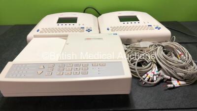 Job Lot Including 1 x Seca CT8000P ECG Machine, 1 x Seca CT8000L ECG Machine and 1 x Seca CR6i ECG Machine with 4 x 10 Lead ECG Leads (All Power Up)