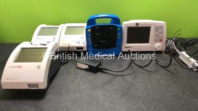 Mixed Lot Including 2 x Siemens Clinitek Status + Analyzer Unit (Both No Power, 1 with Missing Printer Cover) 1 x Bayer Clinitek Status Analyzer with 1 x AC Power Supply (Powers Up with Missing Printer Cover) 1 x GE Dinamap ProCare Patient Monitor (No Pow