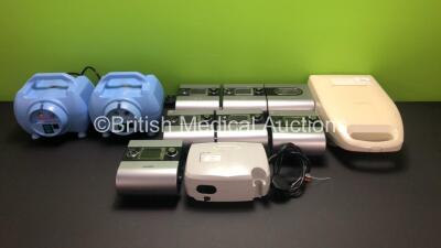 Job Lot Including 6 x ResMed S9 AutoSet CPAP Units with 1 x H5i Humidifier, 2 x Medix Nebulisers (1 x Turboneb 2, 1 x Econoneb) 1 x Salter Aire Elite Compressor and 1 x Profile Nebuliser