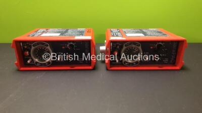 2 x Smiths Medical paraPAC 200D Ventilators (Some Casing Damage and Missing Dials - See Photos) *0803279 - 1102231*