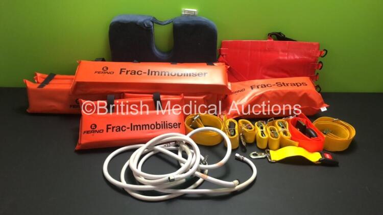 Job Lot Including Ferno Frac-Immobilisers, Ferno Frac-Straps and 3 x Hoses