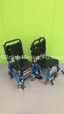 2 x Ferno EZ Glide Evacuation Chairs * SN 099236 / 144909 * - 2