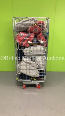 Cage of Mixed Ambulance Equipment Including PAX Pumps and Ambulance Bags (Cage Not Included)