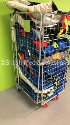 Cage of Mixed Ambulance Equipment Including Skid Mats,Splints and Lifepak Defibrillator Bags (Cage Not Included) - 5