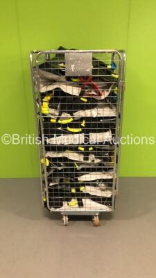 Cage of Mixed Ambulance Equipment Including Pax Vacuum Mattresses (Cage Not Included)