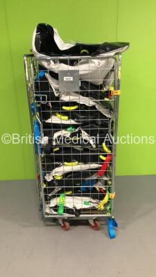 Cage of Mixed Ambulance Equipment Including Pax Vacuum Mattresses (Cage Not Included)