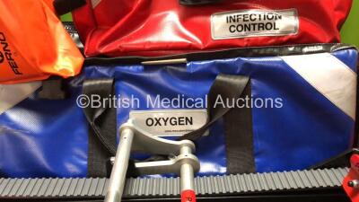 Mixed Lot Including 1 x Oxygen Bottle Carry Bag, 2 x Ferno Frac Immobiliser Leg Splints,1 x Ferno Frac Strap, 1 x Carry Bag and 1 x Ferno Compact Track 2 Chair Attachment *SN CT05875T* - 2