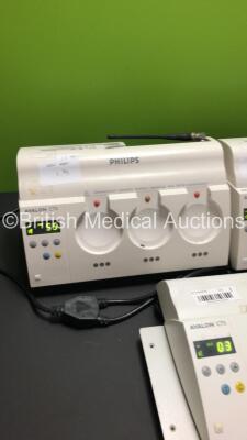 3 x Philips Avalon CTS Fetal Transducer Systems (All Power Up) - 2