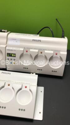 3 x Philips Avalon CTS Fetal Transducer Systems (All Power Up) - 4