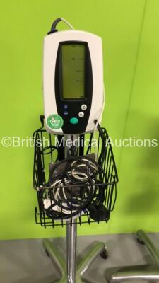 4 x Welch Allyn 420 Series Vital Signs Monitors on Stands with 4 x BP Hoses and Cuffs (All Power Up) - 2