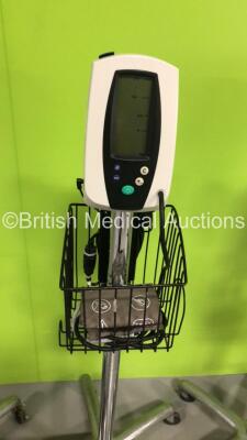 4 x Welch Allyn 420 Series Vital Signs Monitors on Stands with 4 x BP Hoses and Cuffs (All Power Up) - 3