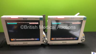 2 x Philips IntelliVue MP70 Patient Monitors (Both Power Up) * Mfd 2006 / 2006 *