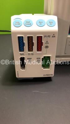 Datex-Ohmeda F-CM1-04 Patient Monitor * Mfd 2006 * with 1 x E-PRESTN Module with SpO2,T1,T2,P1,P2,NIBP and ECG Options * Mfd 2009 * and 1 x E-CAiOV Gas Module with D-Fend Water Trap and Spirometry Options * Mfd 2006 * (Powers Up) - 4