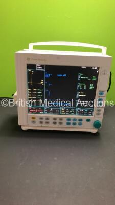 Datex-Ohmeda F-CM1-04 Patient Monitor * Mfd 2006 * with 1 x E-PRESTN Module with SpO2,T1,T2,P1,P2,NIBP and ECG Options * Mfd 2009 * and 1 x E-CAiOV Gas Module with D-Fend Water Trap and Spirometry Options * Mfd 2006 * (Powers Up) - 11