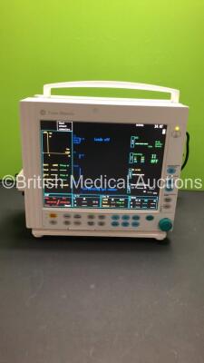 Datex-Ohmeda F-CM1-04 Patient Monitor * Mfd 2006 * with 1 x E-PRESTN Module with SpO2,T1,T2,P1,P2,NIBP and ECG Options * Mfd 2009 * and 1 x E-CAiOV Gas Module with D-Fend Water Trap and Spirometry Options * Mfd 2006 * (Powers Up) - 12