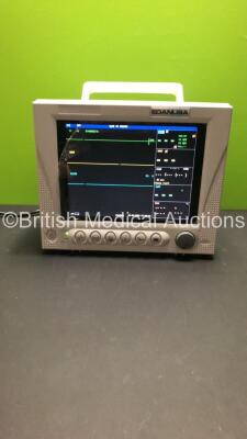 EDAN USA IM8A Patient Monitor with Printer,CO2,IBP1,IBP2,ECG,NIBP,SpO2,T1 and T2 Options (Powers Up-In Excellent Condition) * Mfd 2014 * - 2