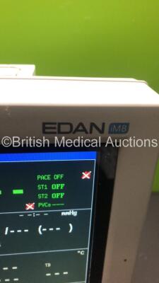 EDAN iM8 Patient Monitor with Printer,ECG,NIBP,T1,T2 and SpO2 Options (Powers Up) * Mfd 2016 * - 5