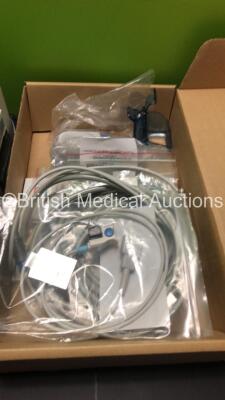 EDAN USA IM8A Patient Monitor with Printer,CO2,IBP1,IBP2,ECG,NIBP,SpO2,T1 and T2 Options and Assorted Leads (Powers Up) * Mfd 2014 * - 3