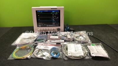 EDAN USA IM8A Patient Monitor with Printer,CO2,IBP1,IBP2,ECG,NIBP,SpO2,T1 and T2 Options Including 1 x SpO2 Adapter Cable, 1 x SpO2 Sensor, 1 x Paediatric Finger Clip, 1 x Paediatric BP Cuff, 1 x Child BP Cuff, 1 x Adult BP Cuff, 1 x NIBP Hose, 1 x 3 Lead