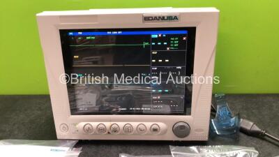 EDAN USA IM8A Patient Monitor with Printer,CO2,IBP1,IBP2,ECG,NIBP,SpO2,T1 and T2 Options Including 1 x SpO2 Adapter Cable, 1 x SpO2 Sensor, 1 x Paediatric Finger Clip, 1 x Paediatric BP Cuff, 1 x Child BP Cuff, 1 x Adult BP Cuff, 1 x NIBP Hose, 1 x 3 Lead - 2