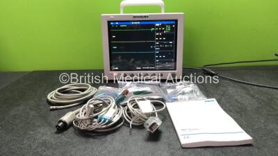 EDAN USA IM8 Patient Monitor with Printer,CO2,IBP1,IBP2,ECG,NIBP,SpO2,T1 and T2 Options Including 1 x SpO2 Adapter Cable, 1 x Paediatric BP Cuff, 1 x Adult BP Cuff, 1 x 3 Lead ECG Lead, 1 x NIBP Hose, 1 x User Manual and 1 x SpO2 Connection Lead (Powers U