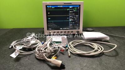 EDAN USA IM8 Patient Monitor with Printer,CO2,IBP1,IBP2,ECG,NIBP,SpO2,T1 and T2 Options Including 1 x SpO2 Adapter Cable, 1 x Adult BP Cuff, 1 x Neonatal / Adult SpO2 Sensor, 1 x 3 Lead ECG Lead,1 x NIBP Hose and 1 x User Manual (Powers Up In Excellent Co