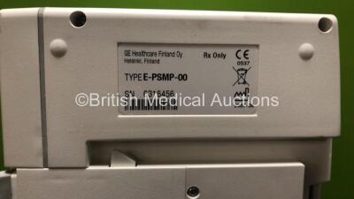 GE E-PSMP Multiparameter Module *Mfd - 08/2007* with NIBP, P1 P2, T1 T2, SPO2 and ECG Options - 2