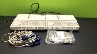 2 x Seca CT3000i ECG Machines with 10 Lead ECG Leads (Both Power Up with INOP Light)