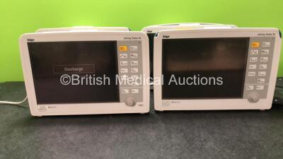 4 x Drager Infinity Delta XL Patient Monitors (All Power Up with Cracked Casing-Power Supplies Not Included) *SN 6001562180, 5399460456, 5399410564, 5399453660*