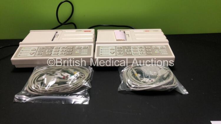 2 x Seca CT3000i ECG Machines with 10 Lead ECG Leads (Both Power Up with INOP Light)