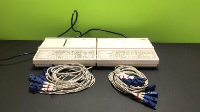 2 x Seca CT3000i ECG Machines with 10 Lead ECG Leads (Both Power Up with INOP Light)