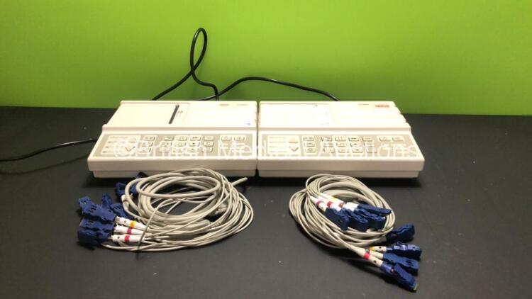 2 x Seca CT3000i ECG Machines with 10 Lead ECG Leads (Both Power Up with INOP Light)